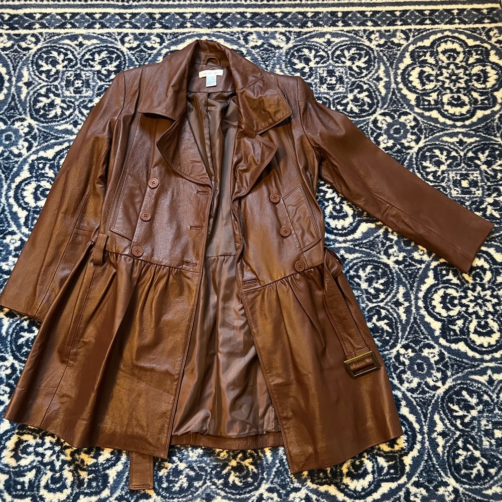 Genuine leather coat